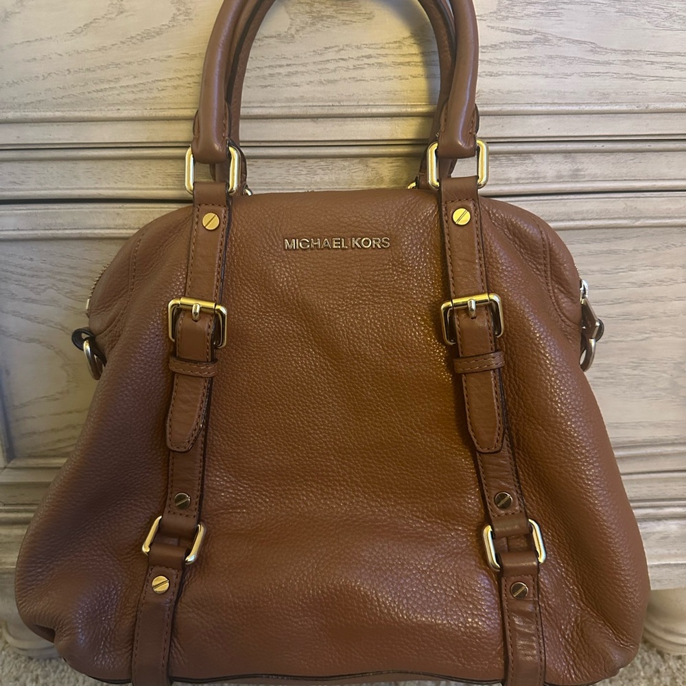 Michael Kors Tan Leather Satchel